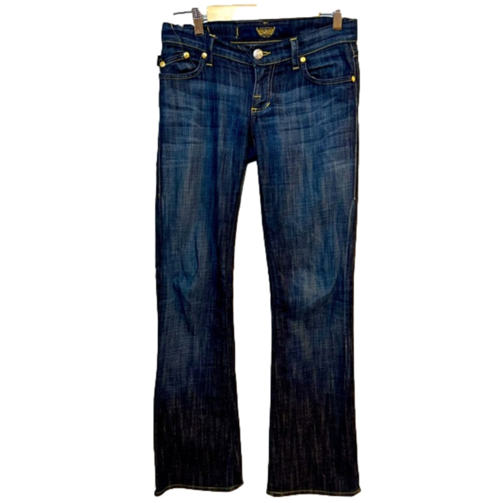 Rock & Republic low rise straight jeans - dark wash - no size tag
